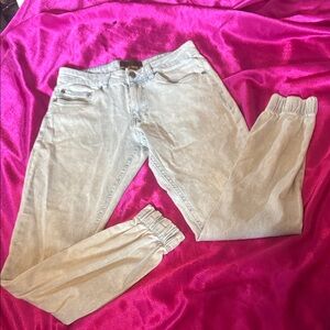Tainted denim size 28 Light Gray Women's Jogger Jeans